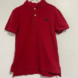 Chaps Red Polo Short Sleeve Uniform Shirt Boys 7